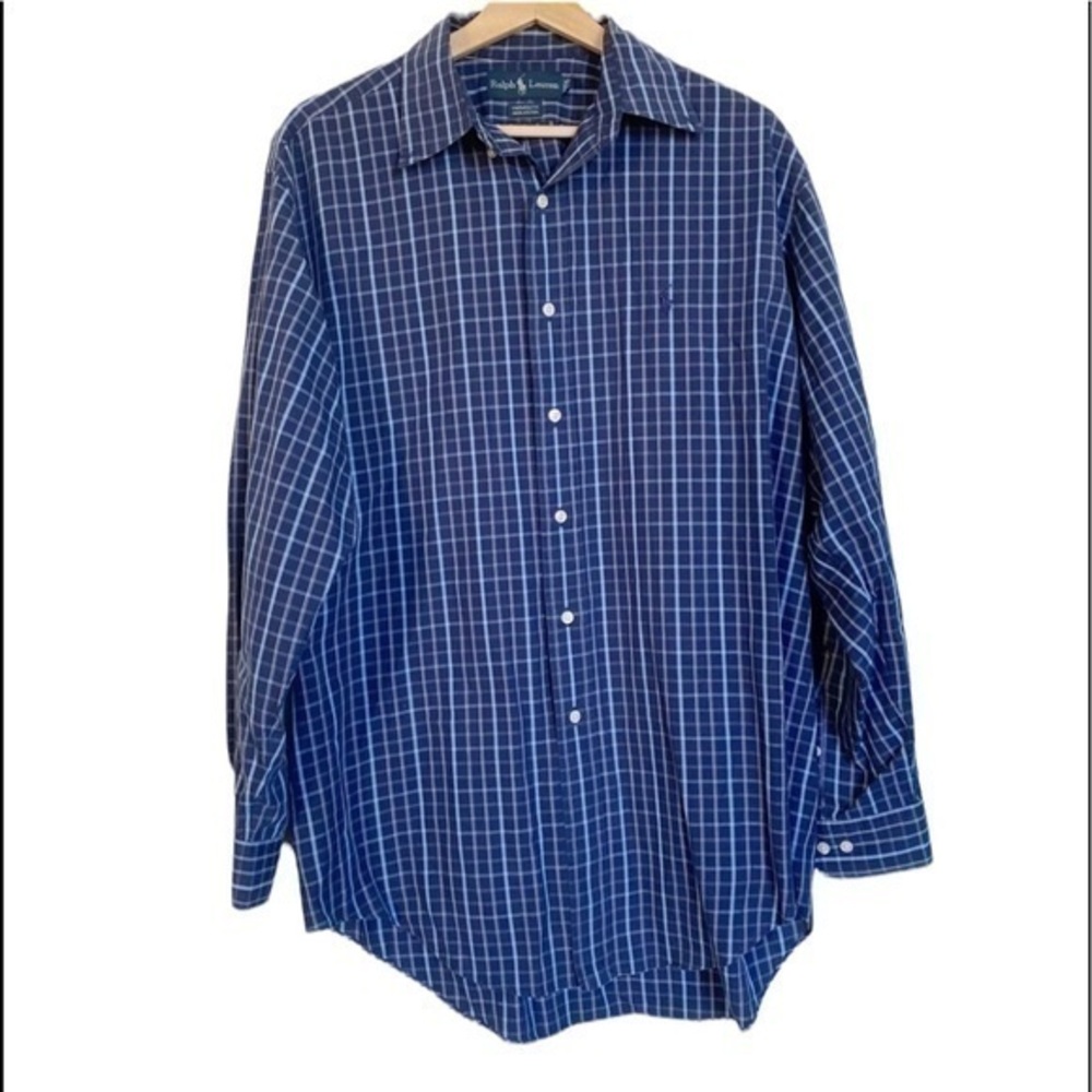 Ralph Lauren Yarmouth checkered Blue shirt